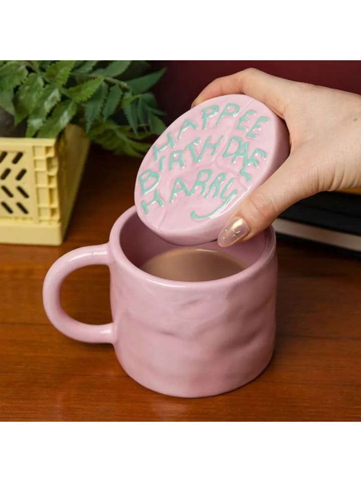 Harry Potter - Happee Birthdae - Keramikbecher mit Deckel