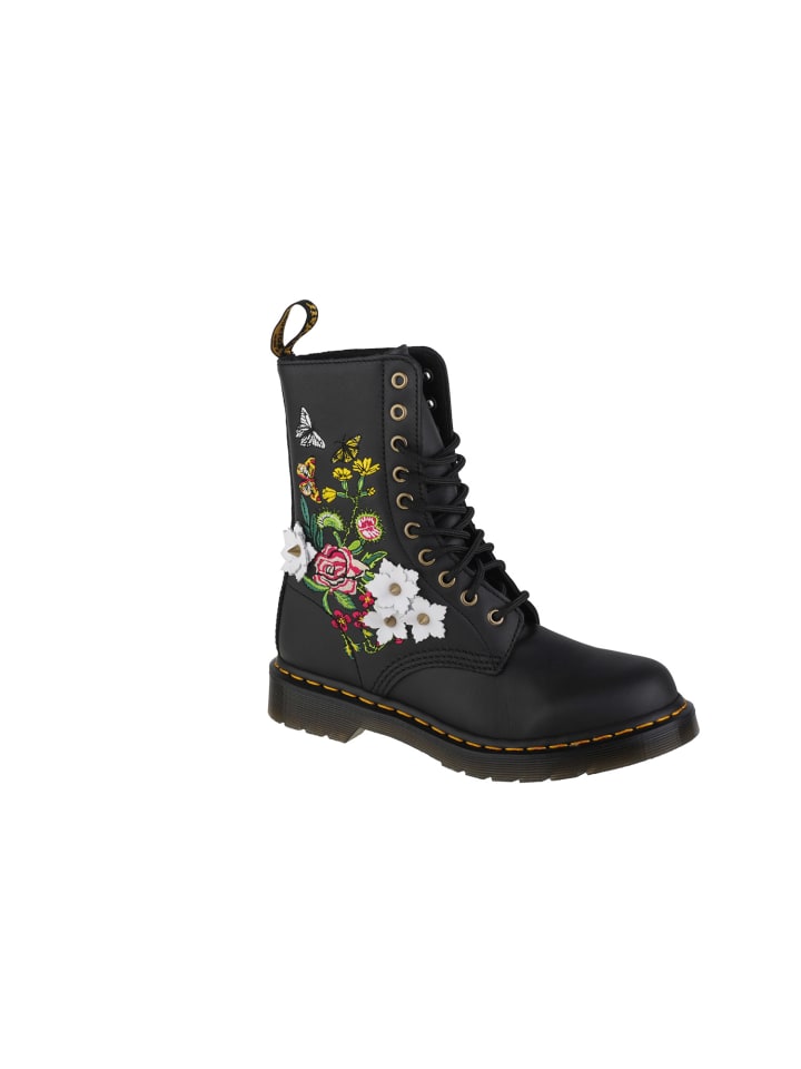 Dr. Martens 1490 Floral in Schwarz