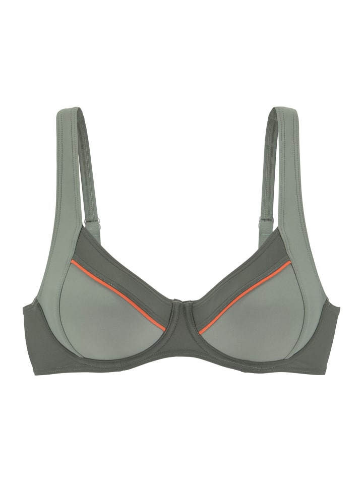 Bügel-Bikini-Top in oliv