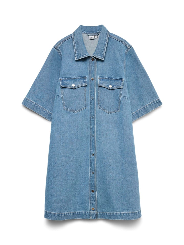 Jeanskleid in Medium Blue Denim