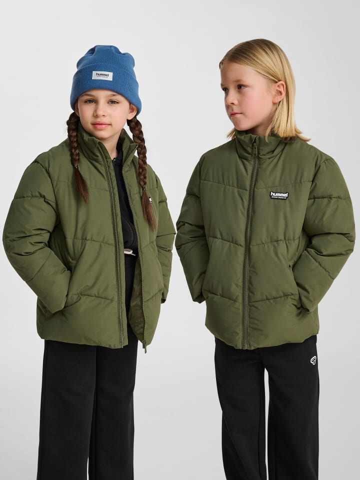 Reißverschluss Jacke Hmljr Puffer Kinder in WINTER MOSS