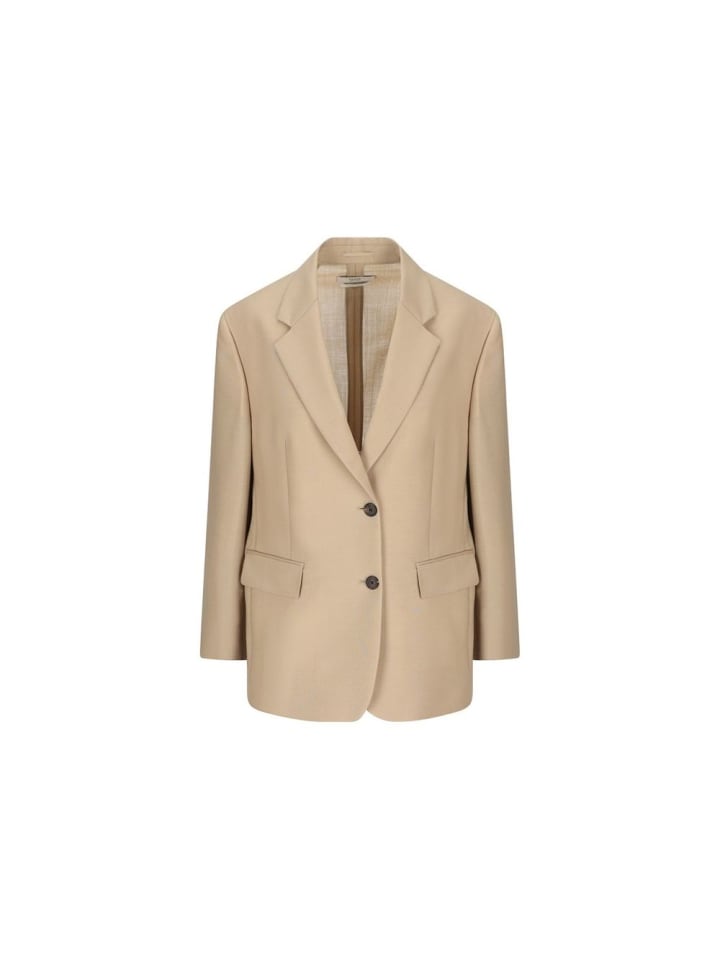 Beige Mohair Blazer