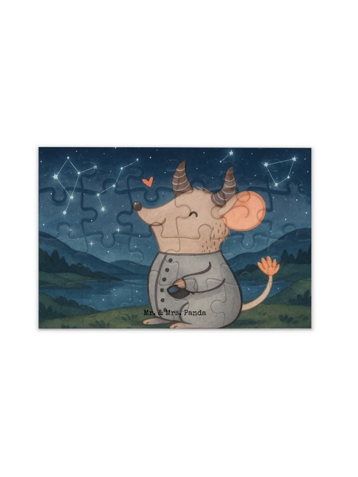 Puzzle Stier Astrologie Design ohne Spruch in Weiß