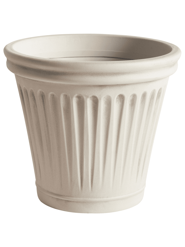 Outdoor Blumentopf MAIZE in Beige - (W) 43 x (H) 39 x (L) 43 cm