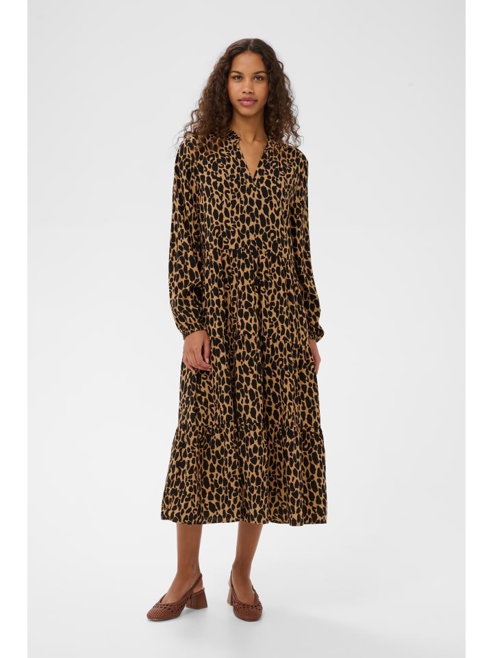 Kleid EdaSZ Lockere Passform in Tiger's Eye Spotty Leopard