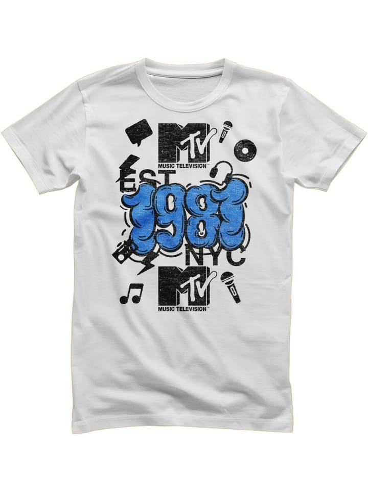 T-Shirt "MTV NYC 1981 T-Shirt" in Weiß
