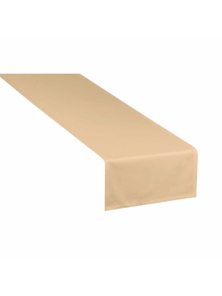Blickdichter Tischläufer DOVE in Beige
