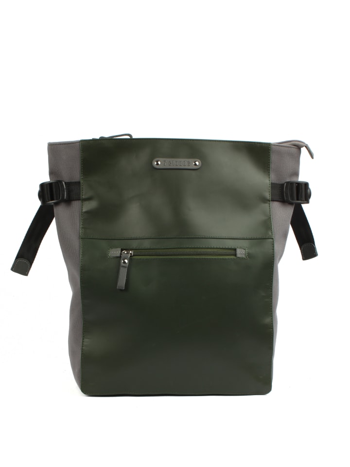 City-Laptoprucksack Belis 7.1 in junglegreen-grey