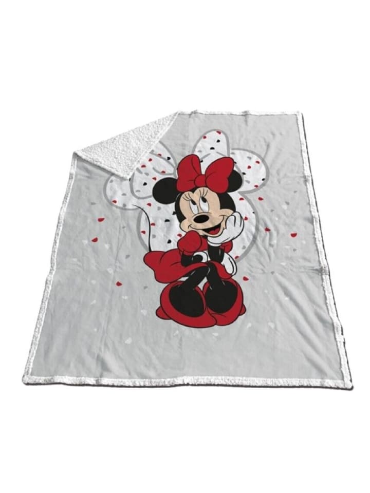 Fleecedecke 130x170 cm – Kuschelige Sherpa-Decke für Kinder in Grau