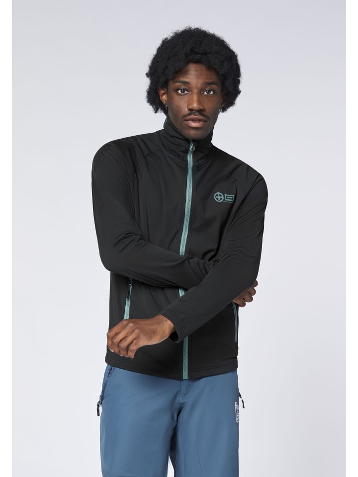Fleecejacke in Schwarz