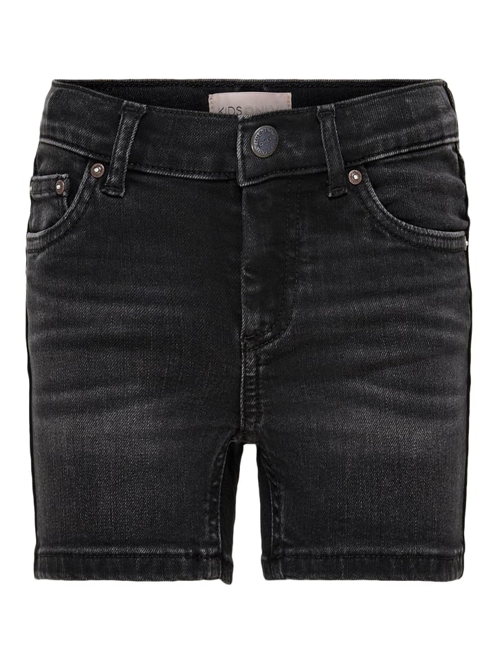 Jeansshorts in black denim