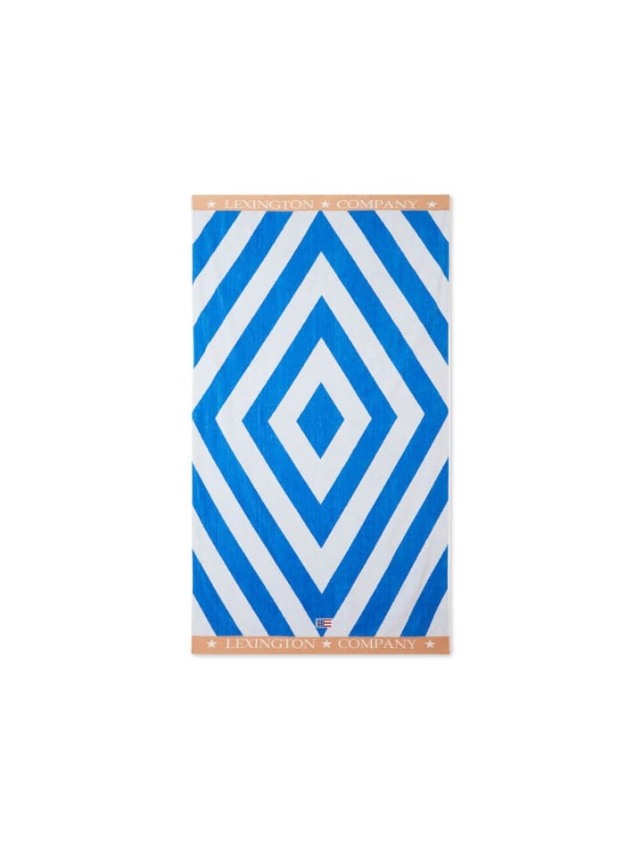 Strandtuch Graphic in Blau | Weiß | Beige