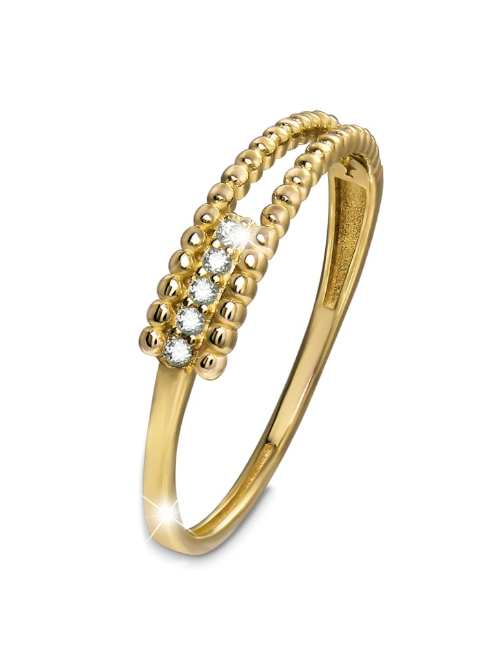 Goldring 333 Gelbgold - 8 Karat Fashion Größe 58 (18,5) Ringe