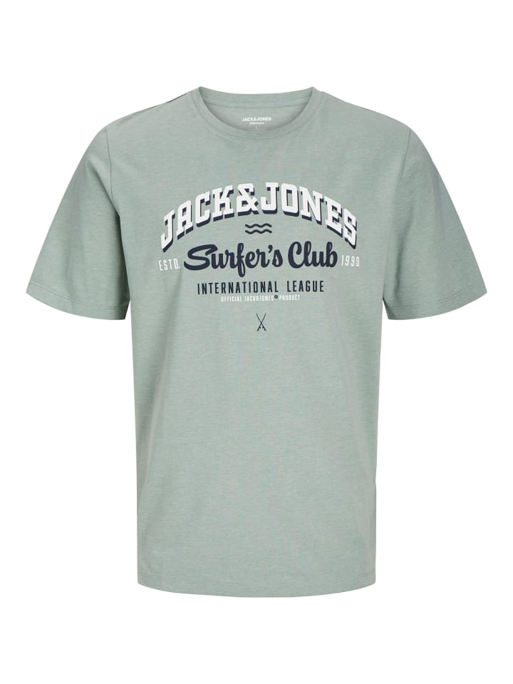 T-Shirt JJELOGO TEE SS O-NECK 2COL SS25 in iceberg green