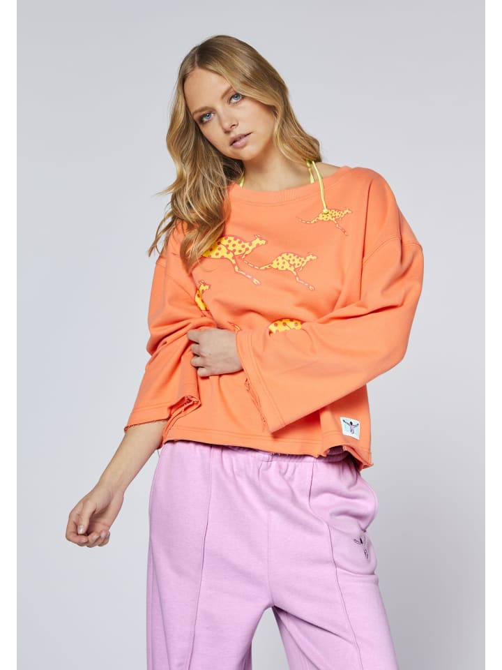 Sweatshirt in Orange