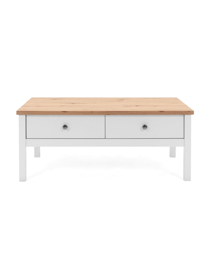Couchtisch BERGEN in Weiß - (W)100 x (H)40 x (L)55 cm