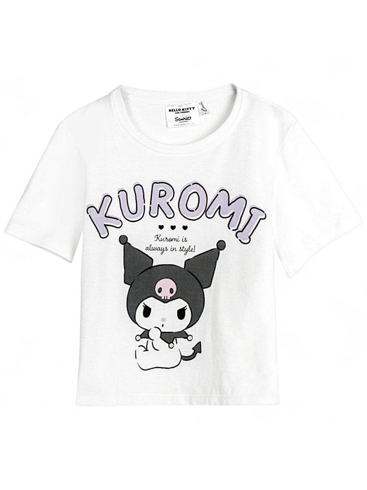 T-Shirt Kuromi - Hello Kitty in Weiß