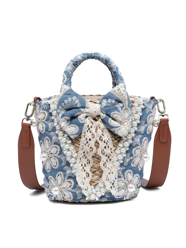 Eimer Tasche in BLU JEANS