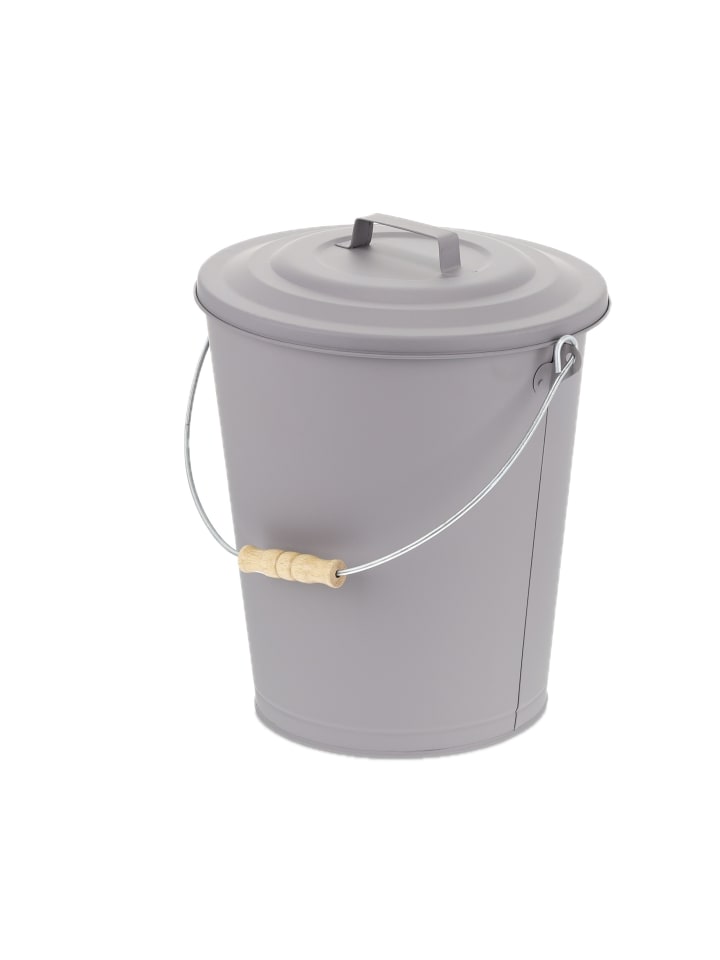 Ascheeimer in Grau - 24 l