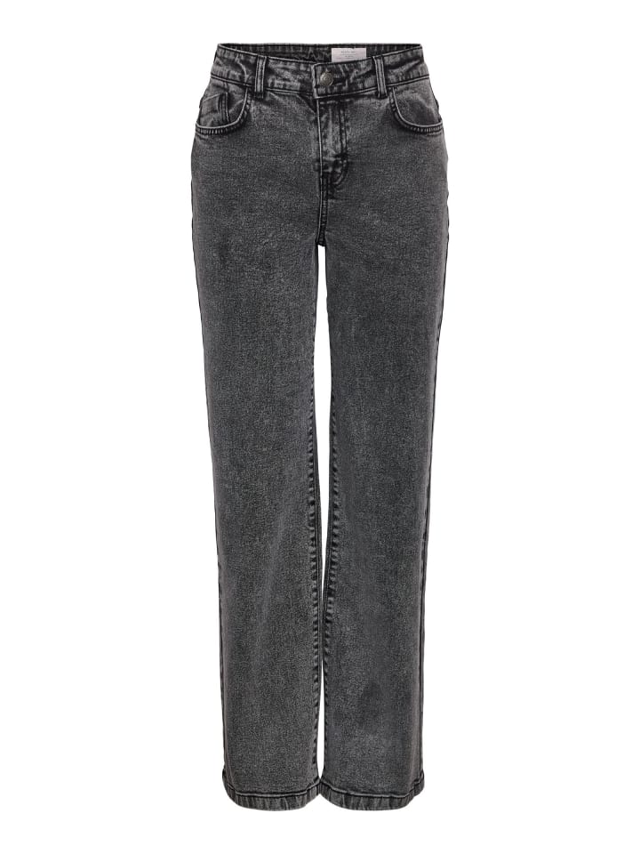 Straight Fit Jeans in Dark Grey Denim
