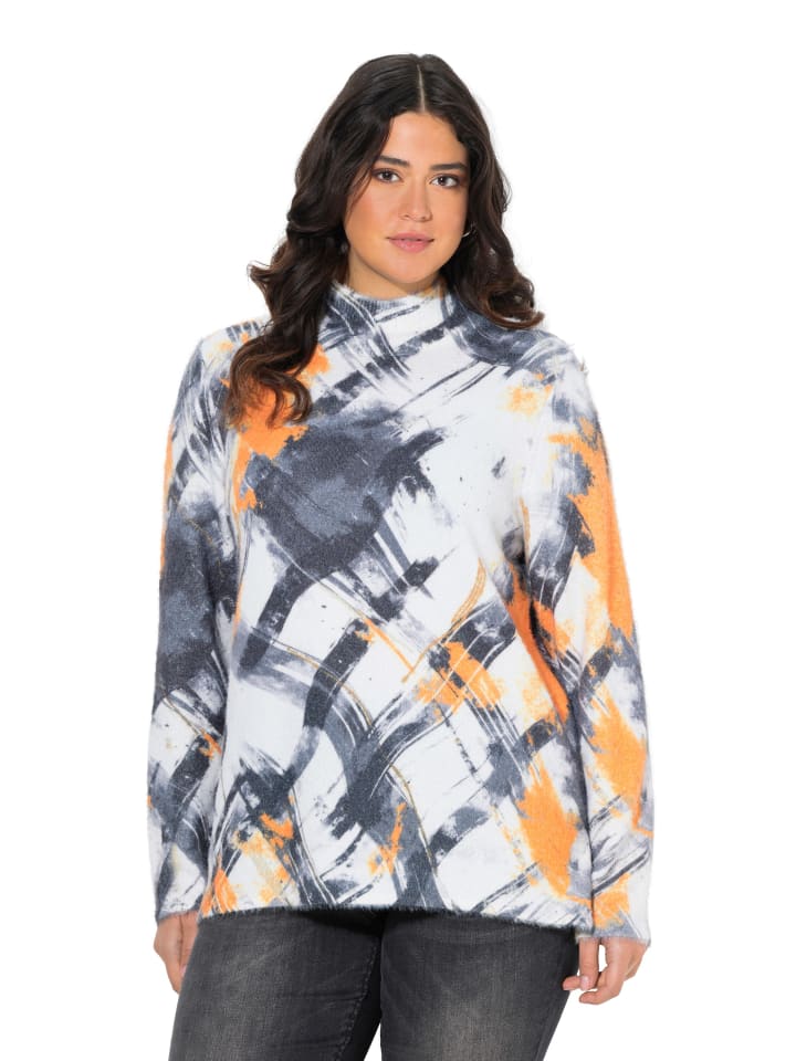 Pullover in hellgrau mélange
