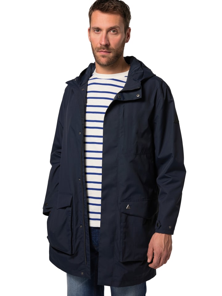 Kurzmantel in navy blau