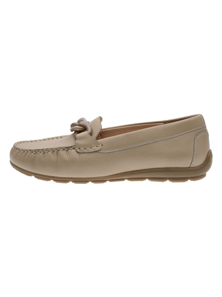 Mokassin Slipper in beige