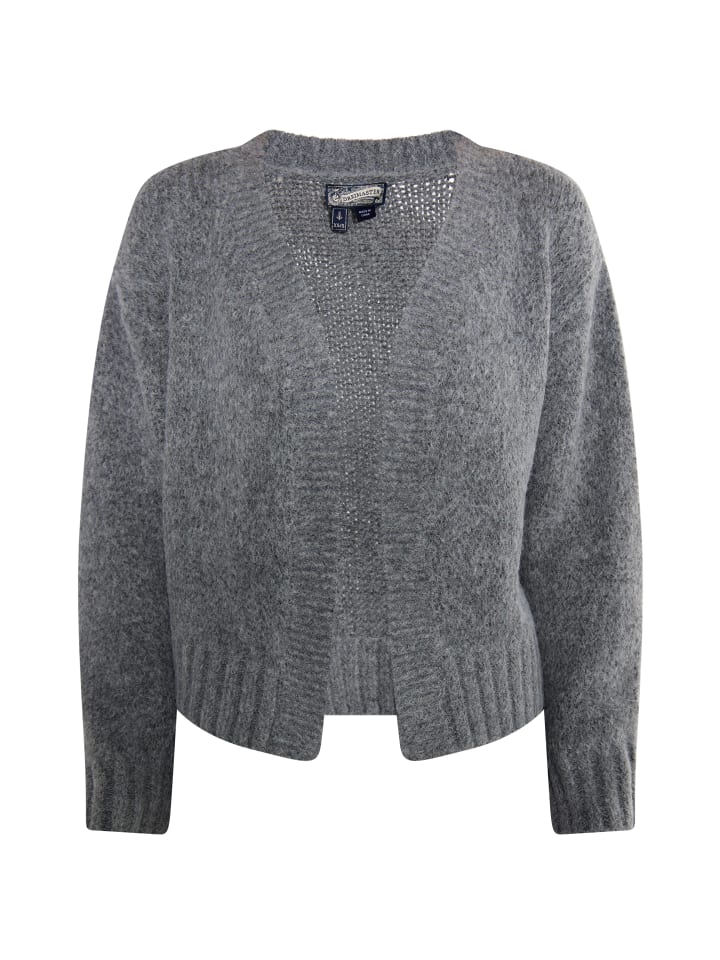 Damen Strickjacke in Grau Melange