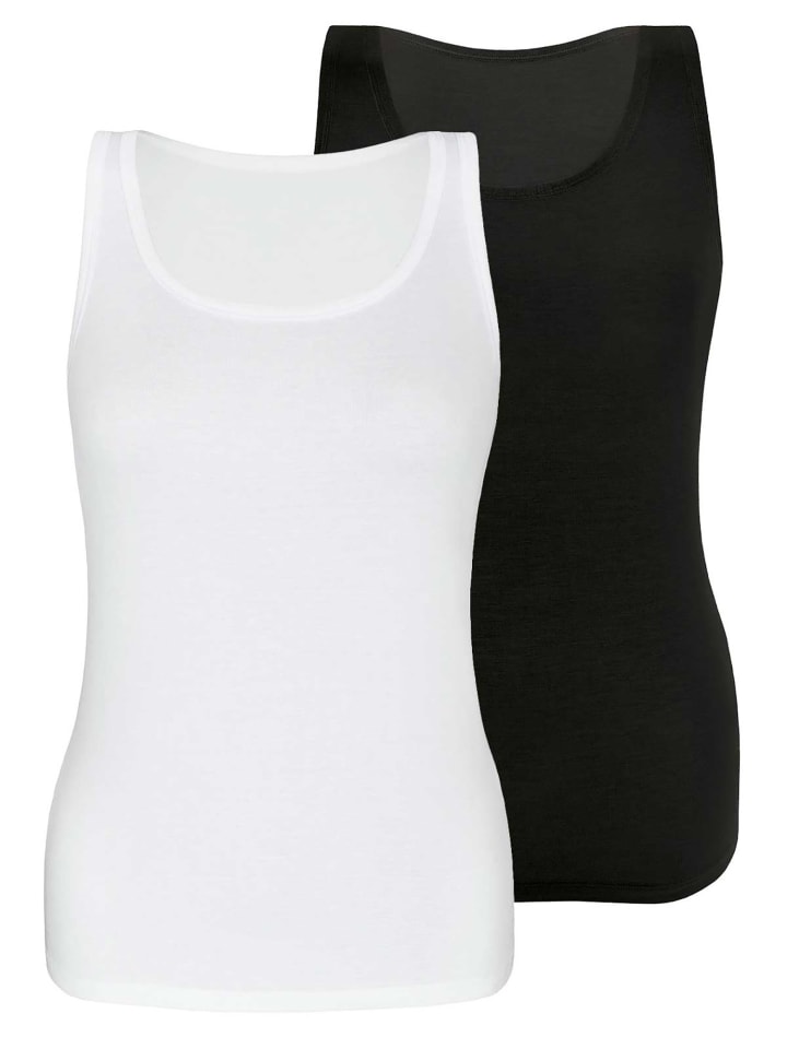 2er Sparpack Top in black white
