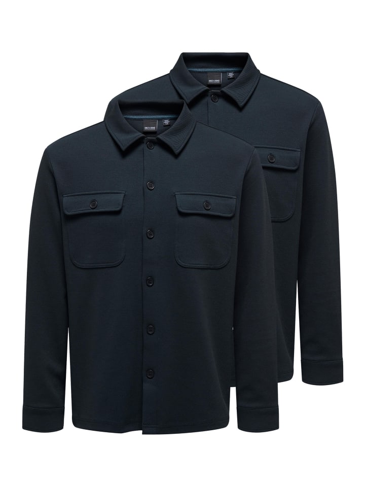 Hemdjacke / Overshirt Newkodyl in Dark navy