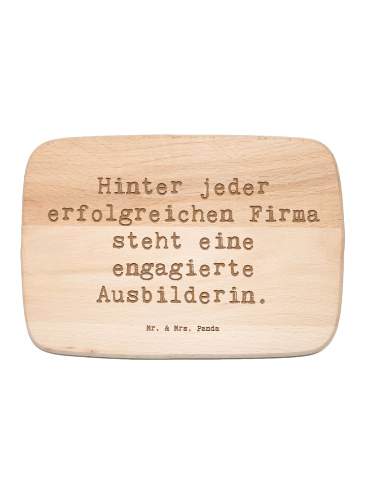 Schneidebrett Spruch Engagierte Ausbilderin mit... in Transparent