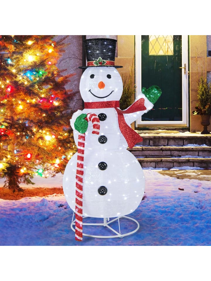 LED Schneemann 150cm in Weiß