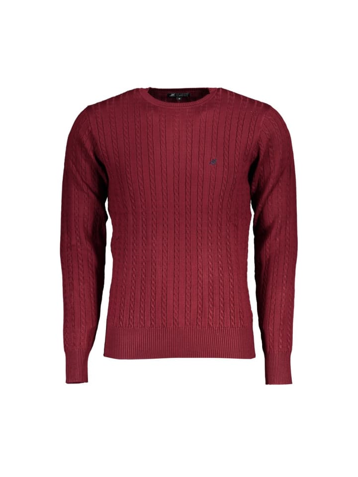 Rot Herren Pullover aus Viskose