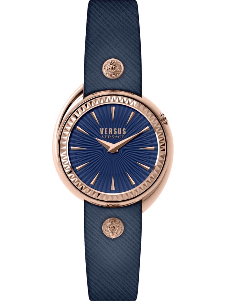 Quarzuhr TORTONA rose gold in blau