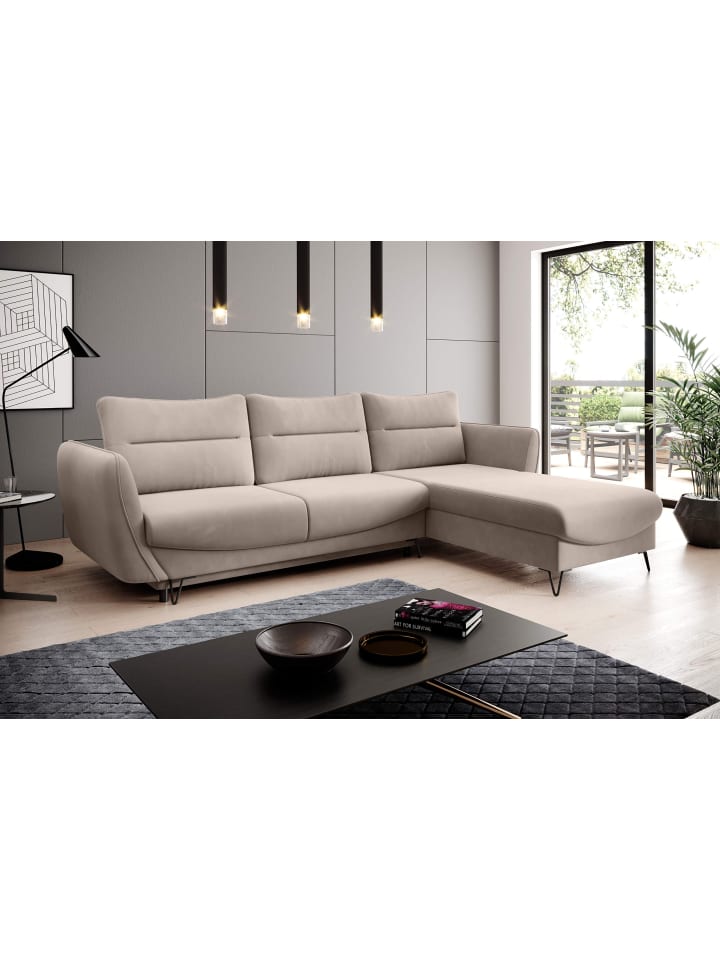 Sonic Recamiere Rechts in Mushroom -  (L) 276 x (B) 276 x (H) 100 cm
