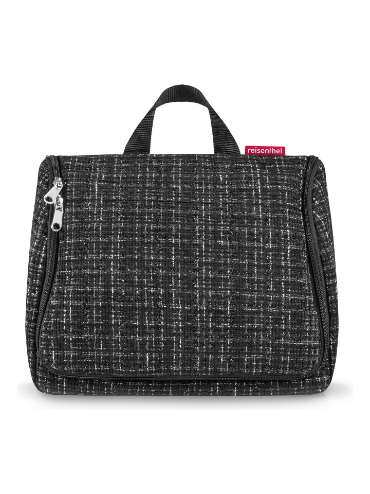 Toiletbag Xl Kulturbeutel 28 cm bouclé black