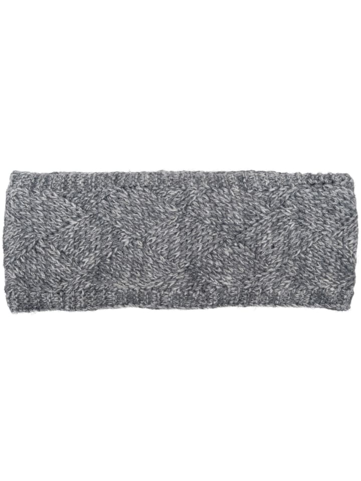 Strick Stirnband in Grau