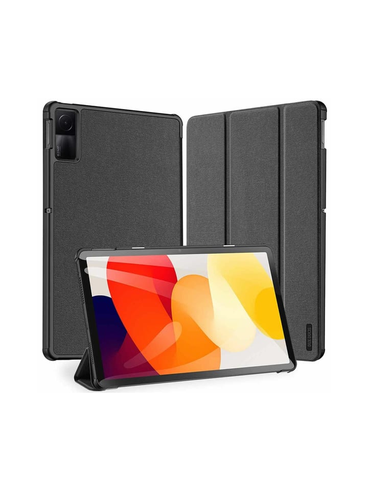 Dux Ducis Domo Klapphülle kompatibel mit Xiaomi Redmi Pad SE Schwarz in Schwarz