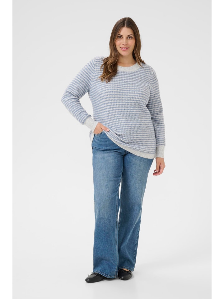 Strickpullover KCeliona Loose fit in Light GreyM/Windward Structure