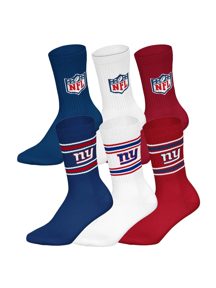 Socken 6er Pack in New York Giants/Mix