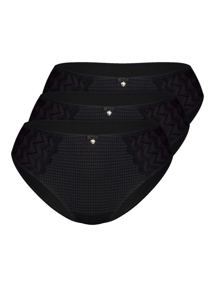 3er Pack Slip in Black