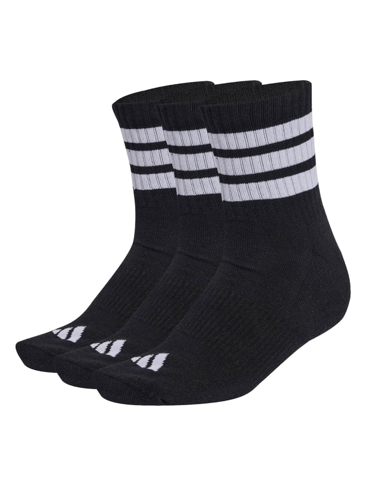 Socken 3er Pack in Schwarz