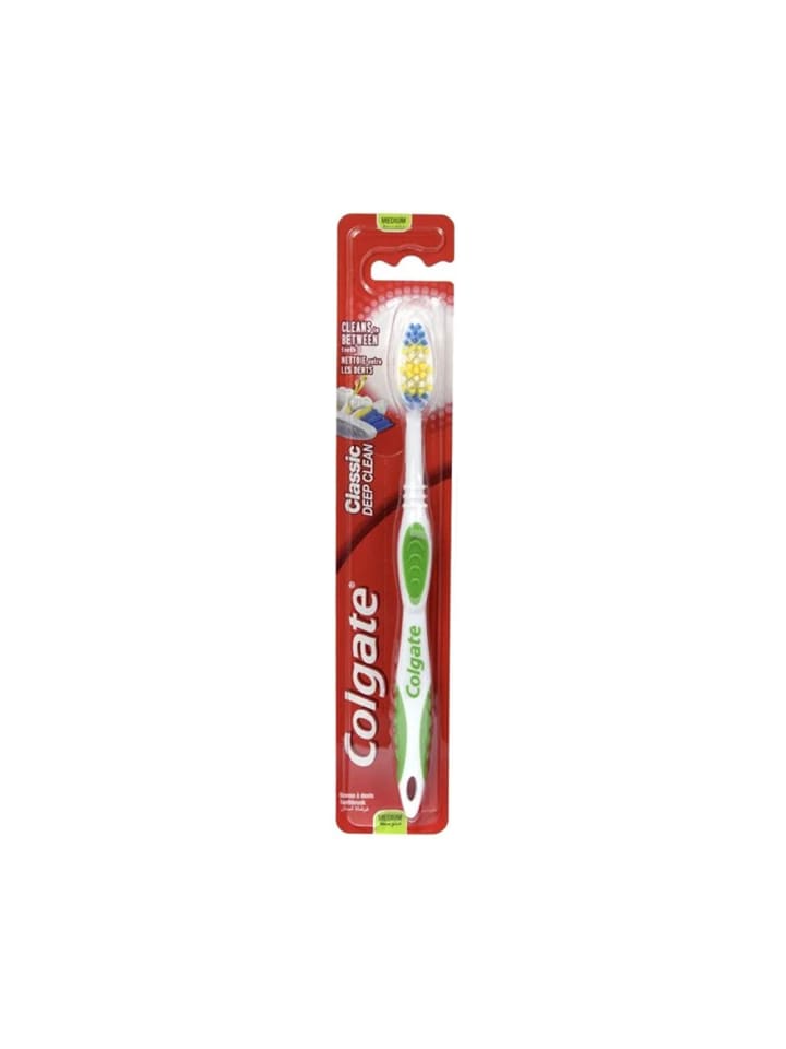 Klassische Deep Clean-Zahnbürste – mittelgroß - Grün