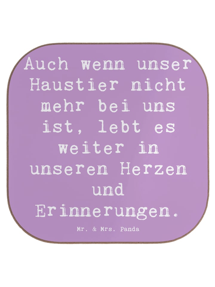 Coaster Spruch Trauerbewältigung nach dem Verlu... in Lavendeltraum