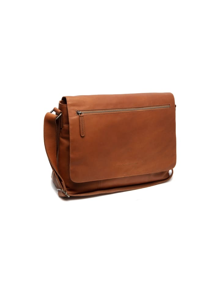 C48.1217 Toledo Messenger Umhängetasche Wax Pull Up Leder in cognac