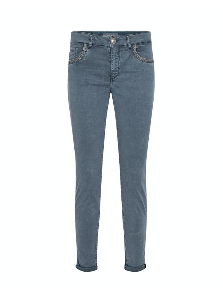 Skinny Fit Jeans für Damen in anthrazit