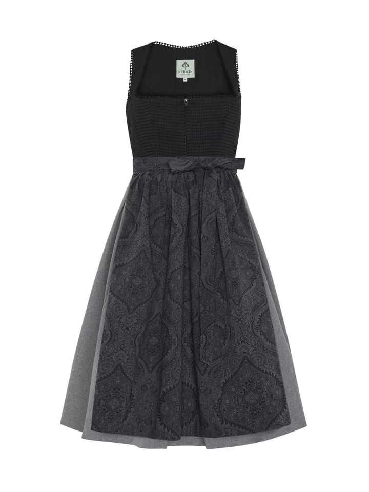 Dirndl mit Jacquard-Oberteil und Besenborte