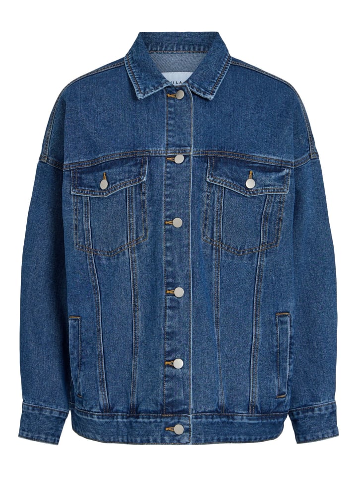 Jeansjacke in Medium Blue Denim