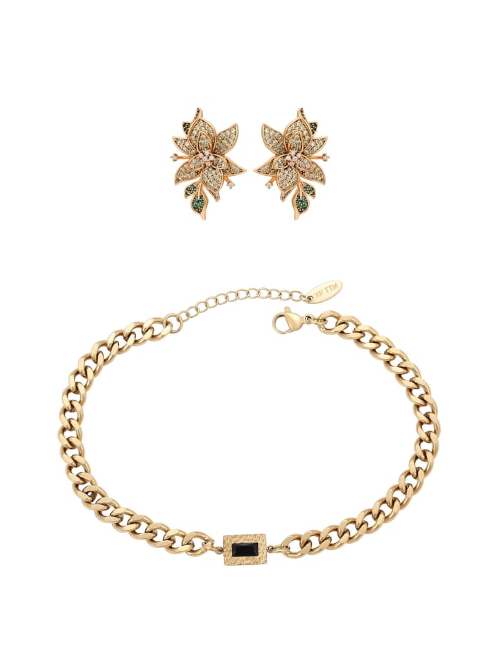 Women Jewelry Set in gold