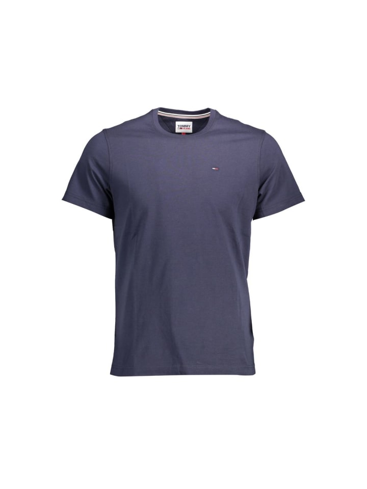 Blau Bio Baumwolle Herren T-Shirt